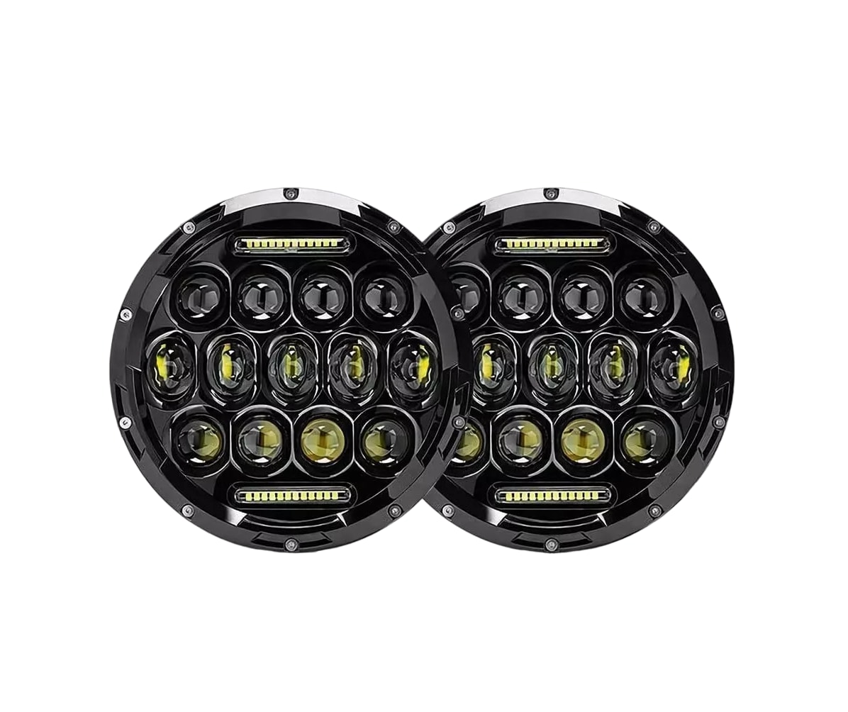 Faros LED BELUG color Negro HI/LO de Diurno de 7' Redondos 2 Piezas $1,449