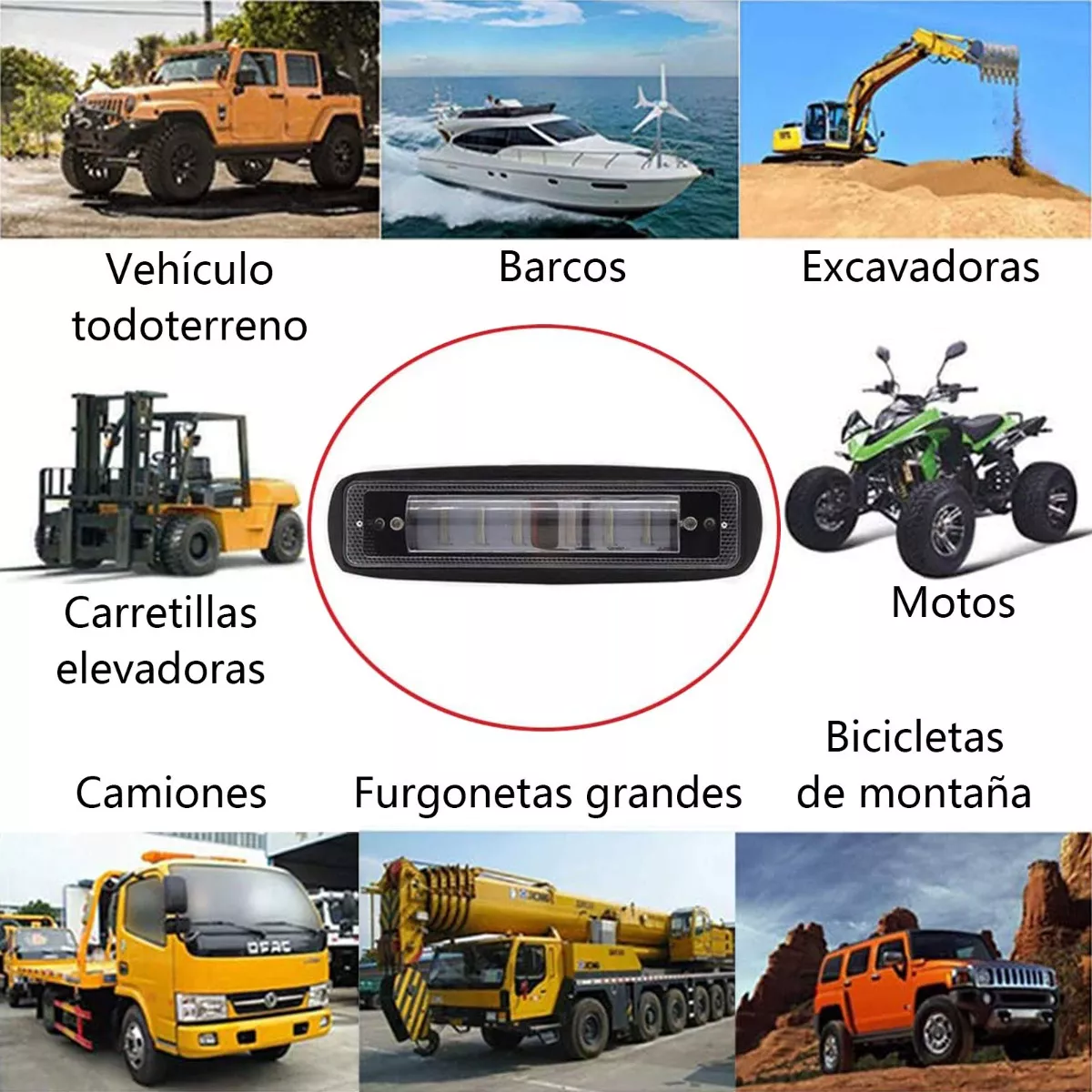 Foto 2 | Faro Seguridad Luz Led Roja Lineal Para Montacargas Eo Safe Imports Esi-15556 Negro