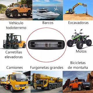 Foto 2 | Faro Seguridad Luz Led Roja Lineal Para Montacargas Eo Safe Imports Esi-15556 Negro