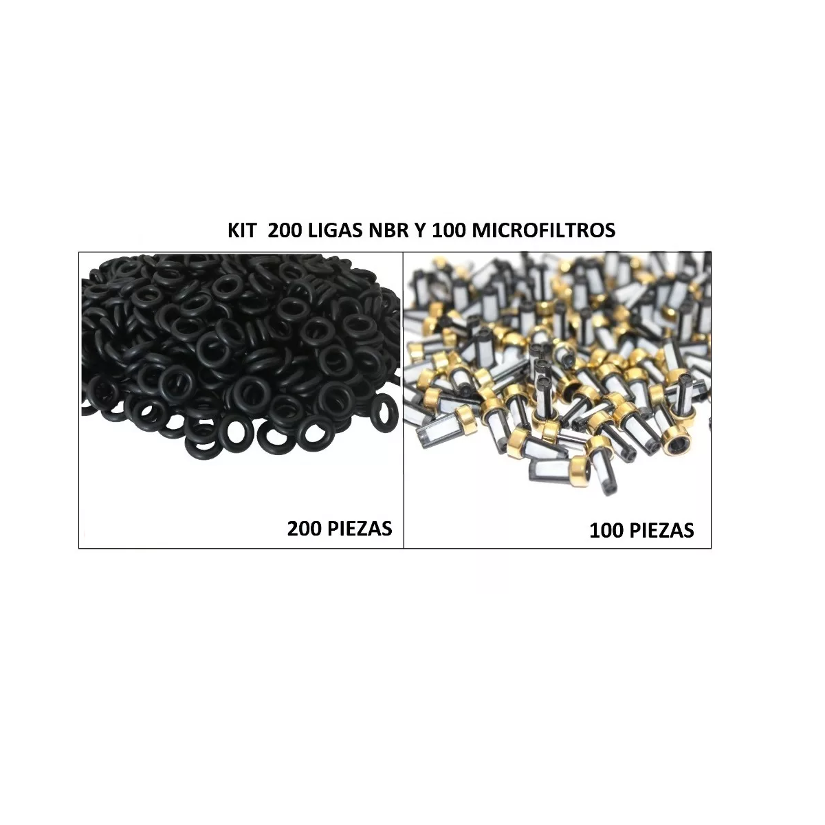 Foto 2 | Microfiltros y Ligas para Inyectores Eo Safe Imports ESI-10924 Multicolor 300 Piezas