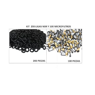 Foto 2 | Microfiltros y Ligas para Inyectores Eo Safe Imports ESI-10924 Multicolor 300 Piezas