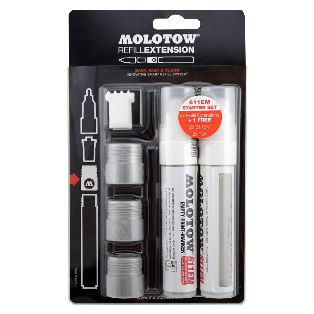 Blister Surtido Refill Refill Extensión 611em No. 507 Molotow