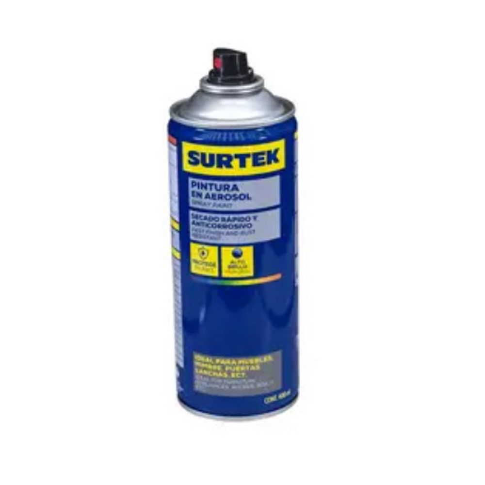 Pintura En Aerosol 400ml Color Aluminio Aem402 Surtek