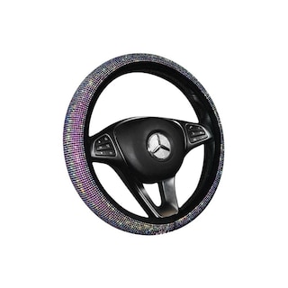 Foto 1 | Kit Funda Volante Diamantes Decoración Para Carro D Dama 5pz Eo Safe Imports Esi-7485 Multicolor