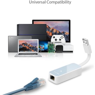 Foto 3 | Adaptador USB- Ethernet TP-Link UE200 Blanco