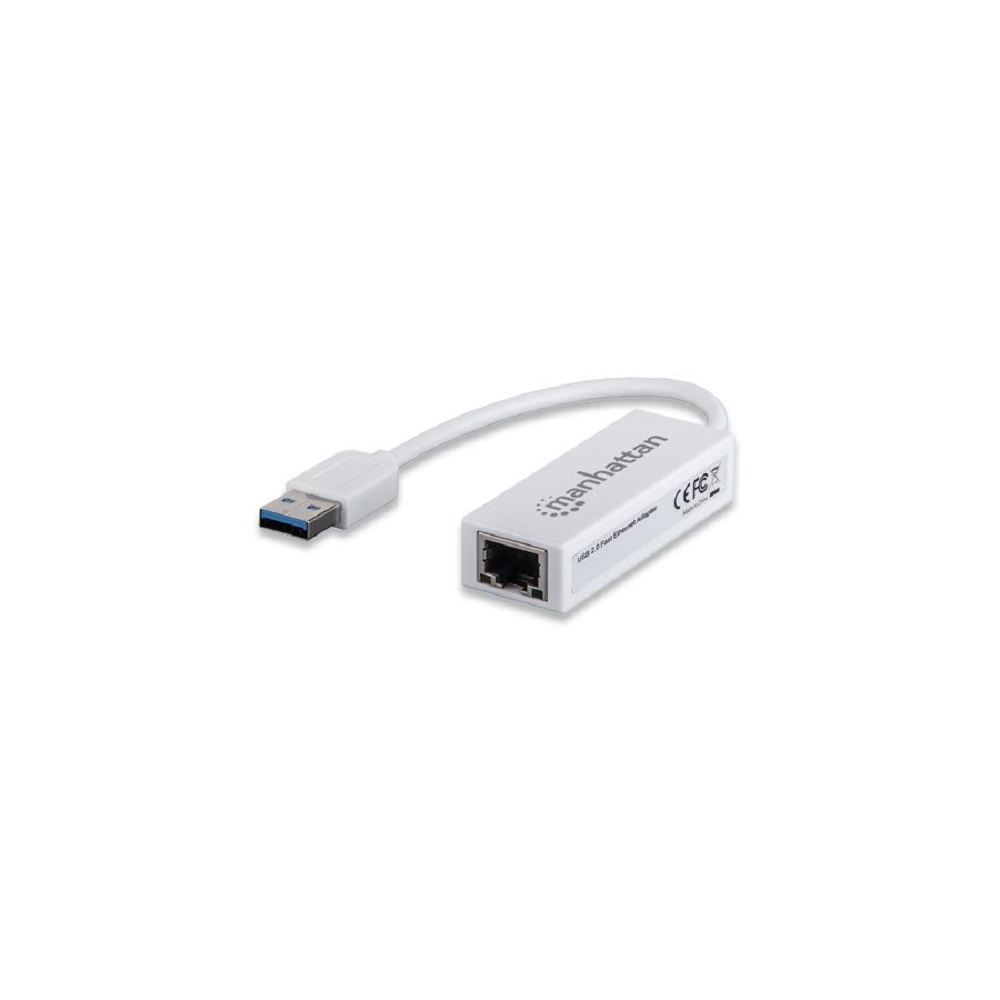 Adaptador Fast Ethernet Manhattan 506731 color Blanco USB 2.0