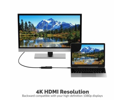 Foto 2 | Adaptador Convertidor Usb C a Displayport Sabrent Da-dpuc color Negro