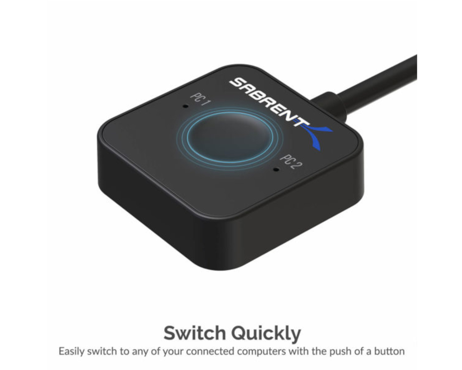 Foto 4 pulgar | Switch Kvm Usb C Sabrent Usb-kcpd color Negro 2 Pc Con Usb-c Pd y Hdmi