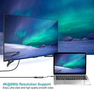 Foto 2 | Adaptador Usb-c A Hdmi 4k Choetech color Gris
