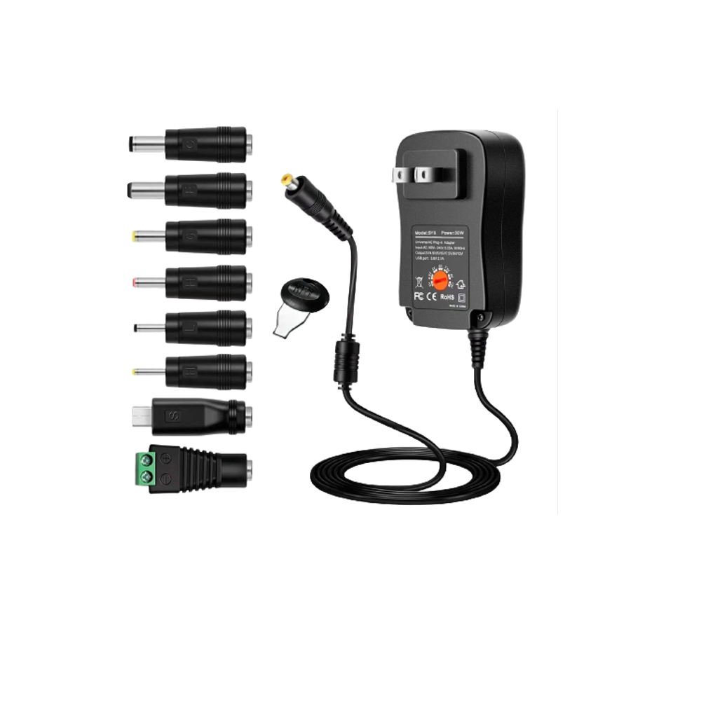 Foto 1 | Adaptador De Corriente Universal 30w 3v/4.5v/5v/6v/7.5v/9v/1