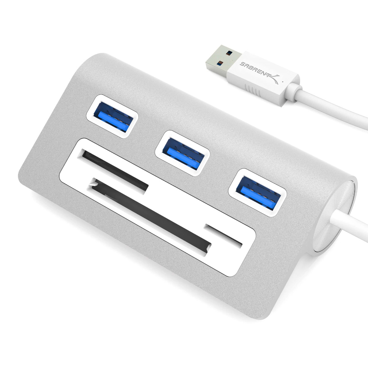 Hub Multipuertos Usb 3.0 Sabrent Lector Memorias Hb-macr