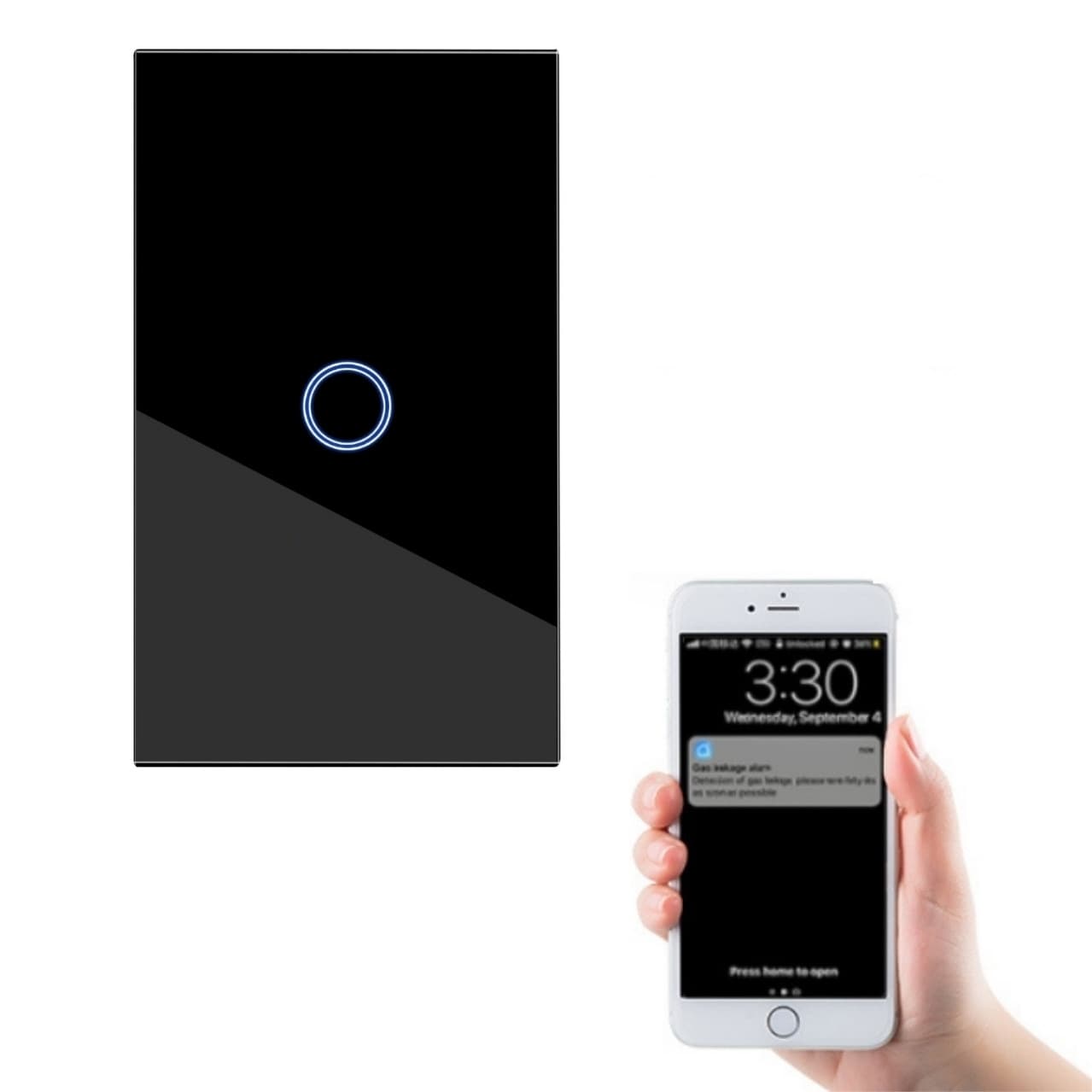 Interruptor Inteligente Wifi 1 Apagador Compatible Con Alexa Y Google Smart Life $337