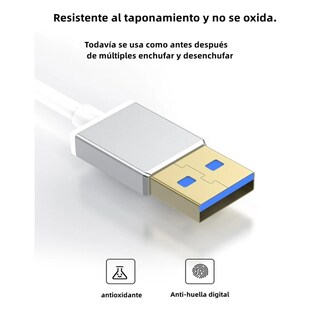 Foto 3 | Adaptador USB 3.0 A Rj45 Ethernet Rojo 1000 Mbps para Laptop Eo Safe Imports Esi-2886 Blanco