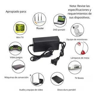 Foto 3 | Eliminador Cargador 12v 5a Conector Dc Para Tira Led Y Accesorios Dosyu Tle-12v-5a