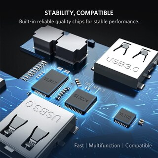 Foto 4 | Hub USB Ugreen 3x USB 3.0 HDMI Rj45 Sd/tf 8 en 1 USB C 3.1
