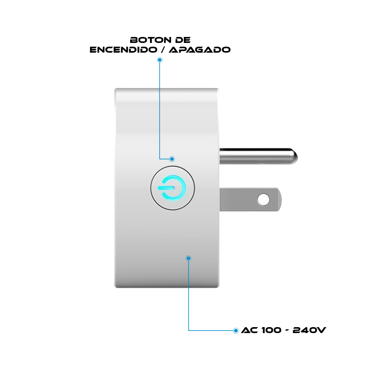 Foto 5 pulgar | Contacto Enchufe Inteligente Virtual Zone Compatible con Alexa y Google Home