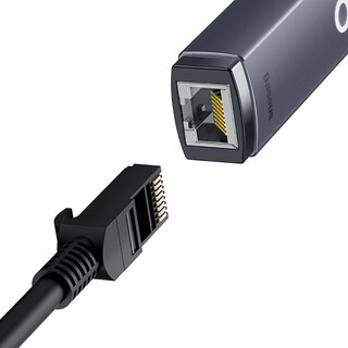 Foto 4 | Adaptador Baseus Wkqx000313 Lite Series Tipo-c A Rj45 Gris