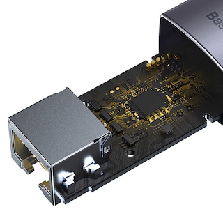 Foto 5 | Adaptador Baseus Wkqx000313 Lite Series Tipo-c A Rj45 Gris