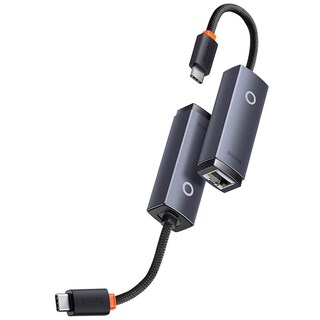 Foto 6 | Adaptador Baseus Wkqx000313 Lite Series Tipo-c A Rj45 Gris