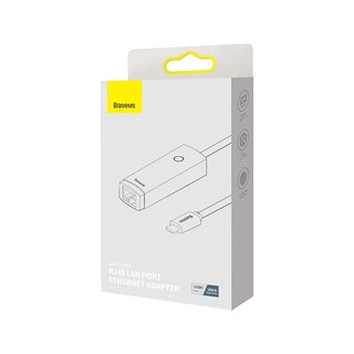 Foto 7 | Adaptador Baseus Wkqx000313 Lite Series Tipo-c A Rj45 Gris