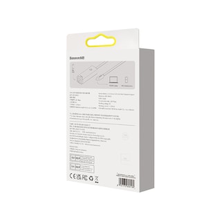 Foto 8 | Adaptador Baseus Wkqx000313 Lite Series Tipo-c A Rj45 Gris