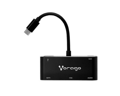 Foto 4 | Adaptador Tipo C Vorago color Negro 5 en 1
