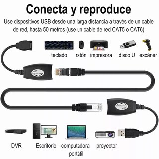 Foto 6 | Cable Extensor Usb Eo Safe Imports Esi10546 Negro