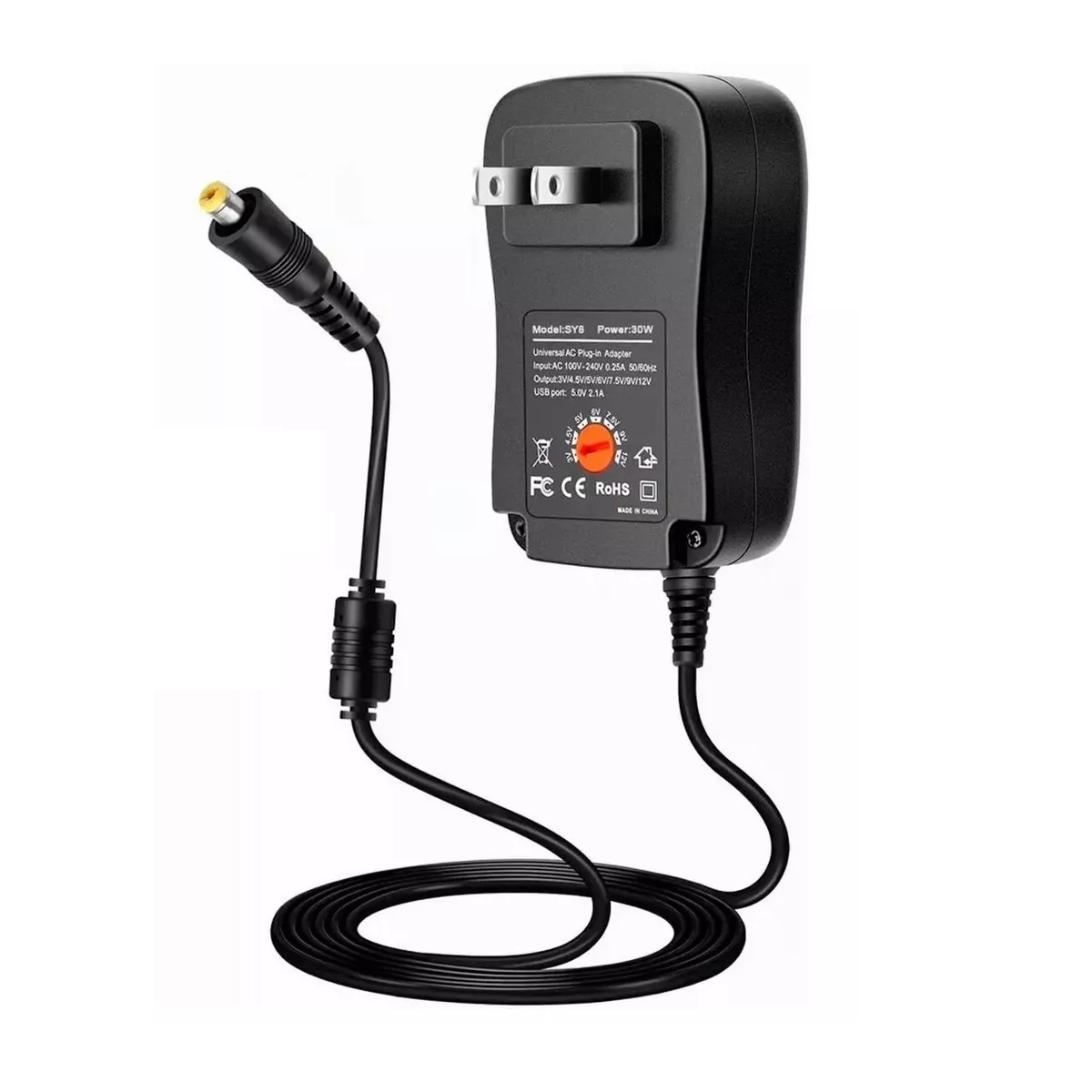 Foto 2 pulgar | Adaptador de Potencia Eo Safe Imports Esi10766 Negro Ajustable