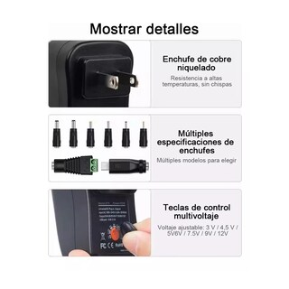 Foto 4 | Adaptador de Potencia Eo Safe Imports Esi10766 Negro Ajustable