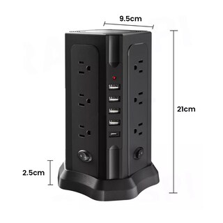Foto 3 | Extensión Multicontacto con 12 AC 4 Cargador USB 1 Tipo C Eo Safe Imports Esi-11013 Negro