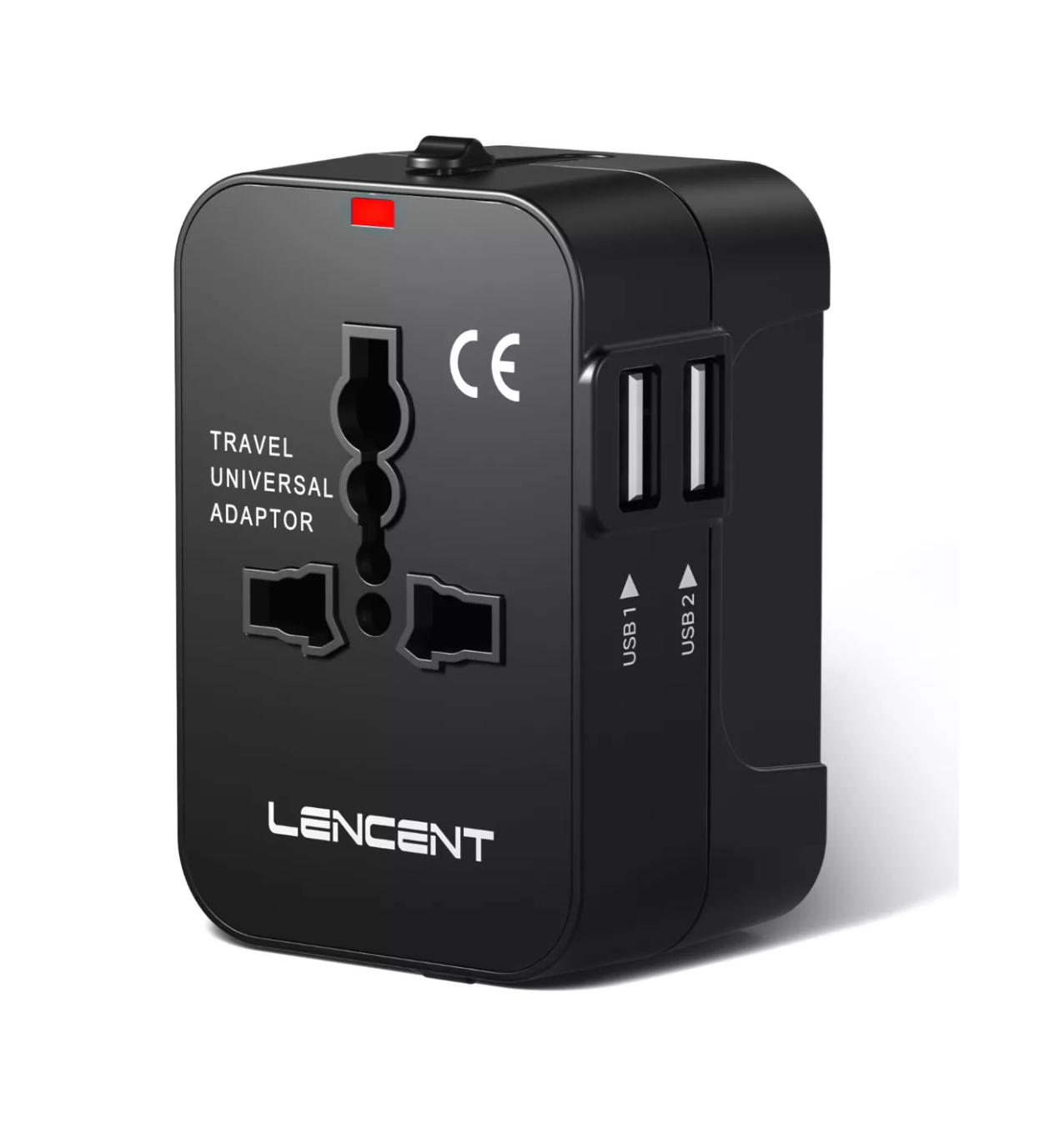 Adaptador Cargador De Viaje Internacional Para Todo El Mundo Negro