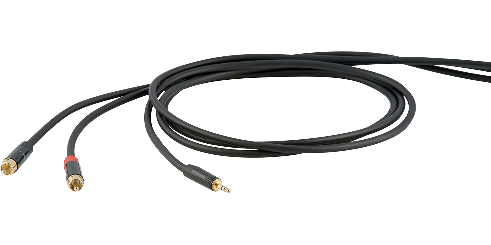 Cable Estéreo Conectores Jack 3.5 mm Estéreo a 2 RCA Proel DHS520LU18 1.8 m