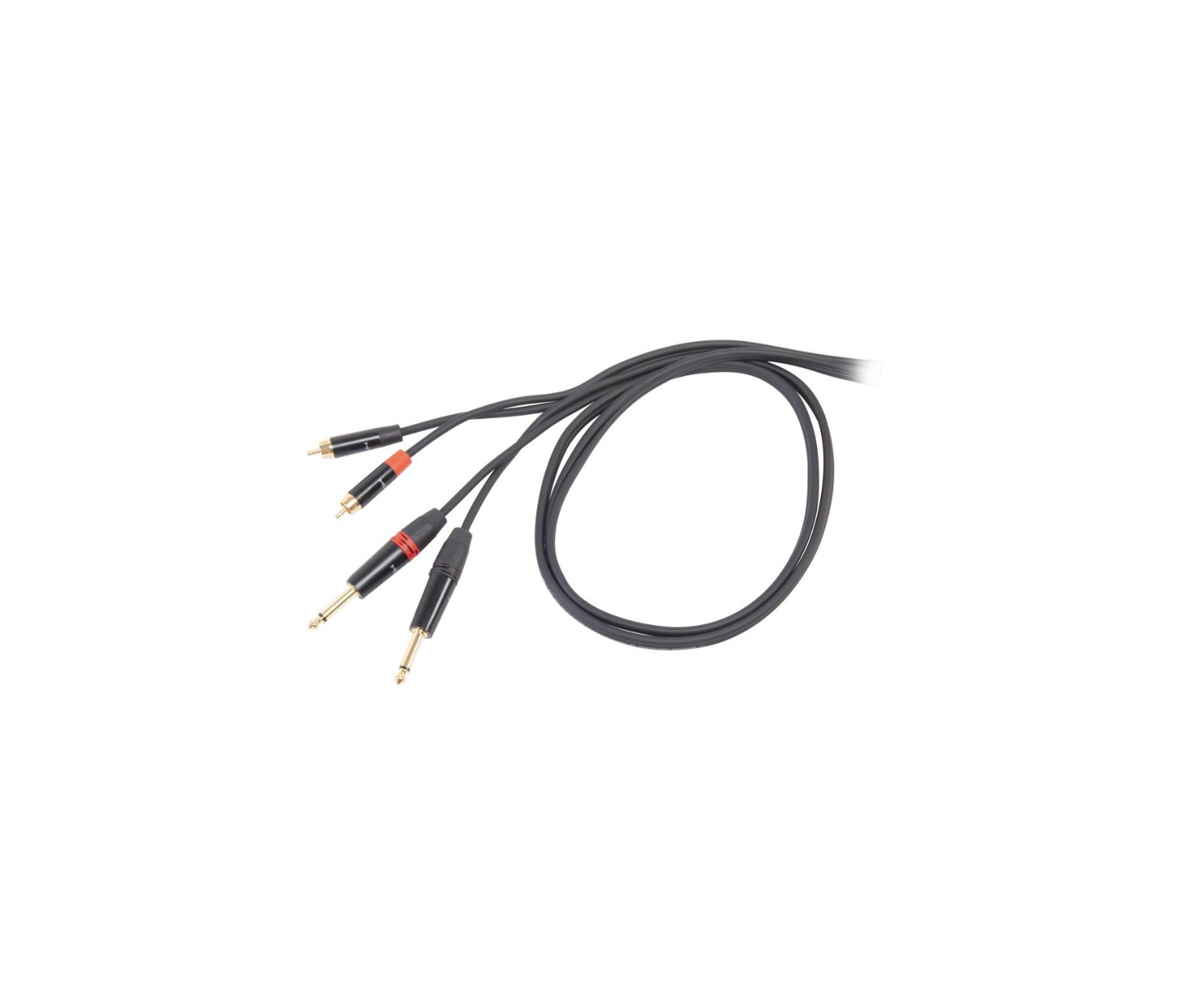 Cable para Audio 2 Jacks 6.3 mm Mono a 2 RCA Proel DHS535LU18