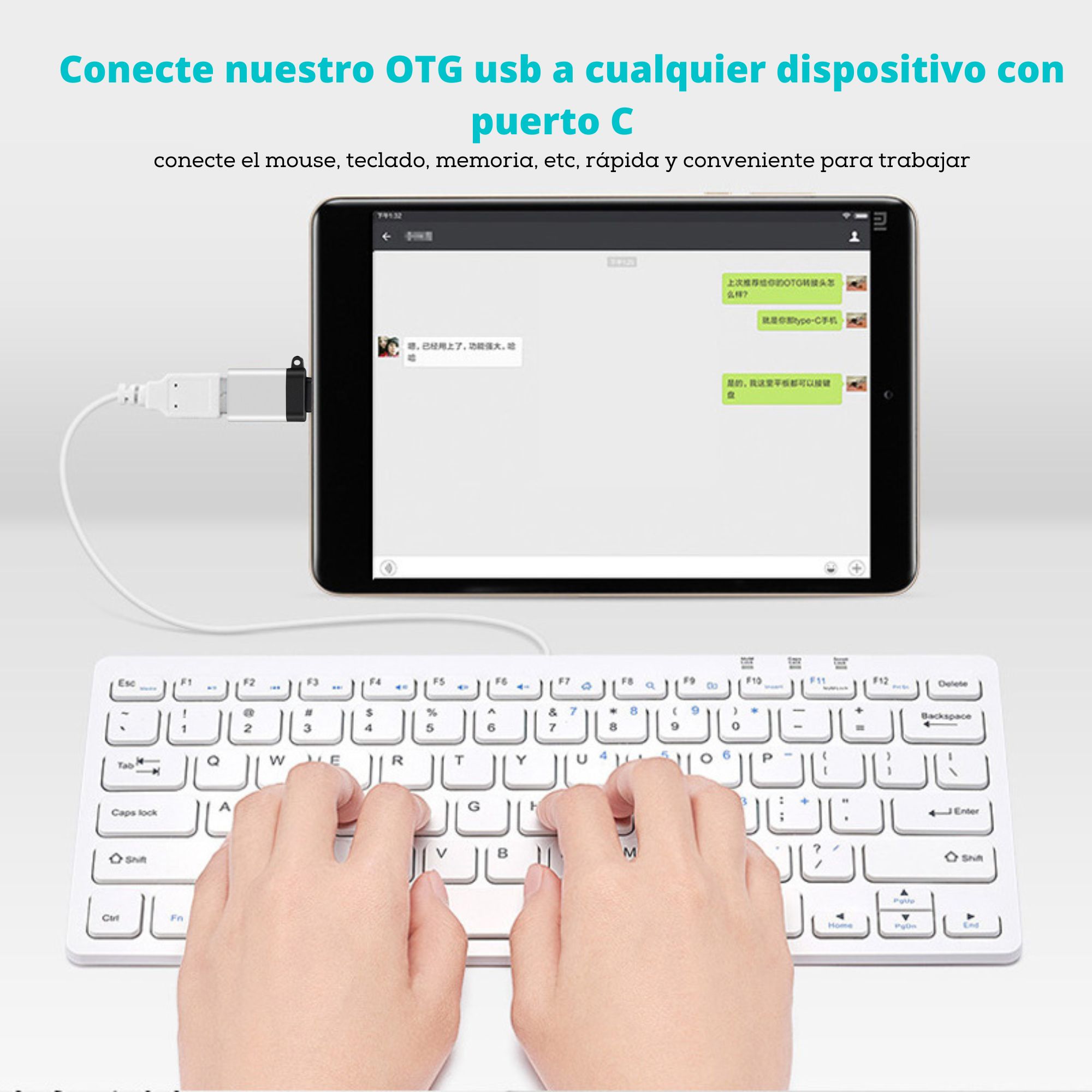 Foto 6 pulgar | Adaptador Ecomlab Usb C A Usb A 3.0, Sincronizador De Datos Alta Velocidad De Transferencia