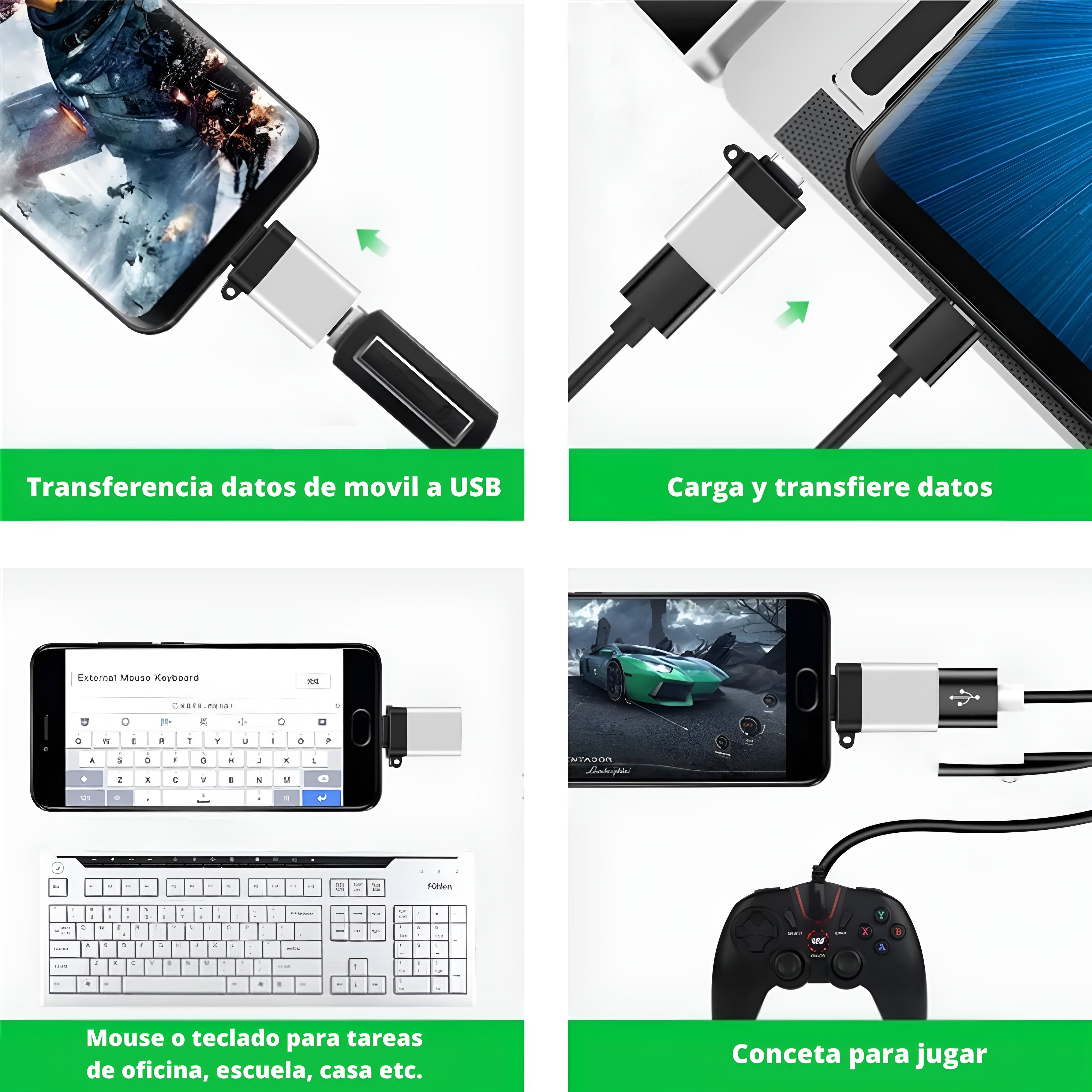 Foto 8 | Adaptador Ecomlab Usb C A Usb A 3.0, Sincronizador De Datos Alta Velocidad De Transferencia