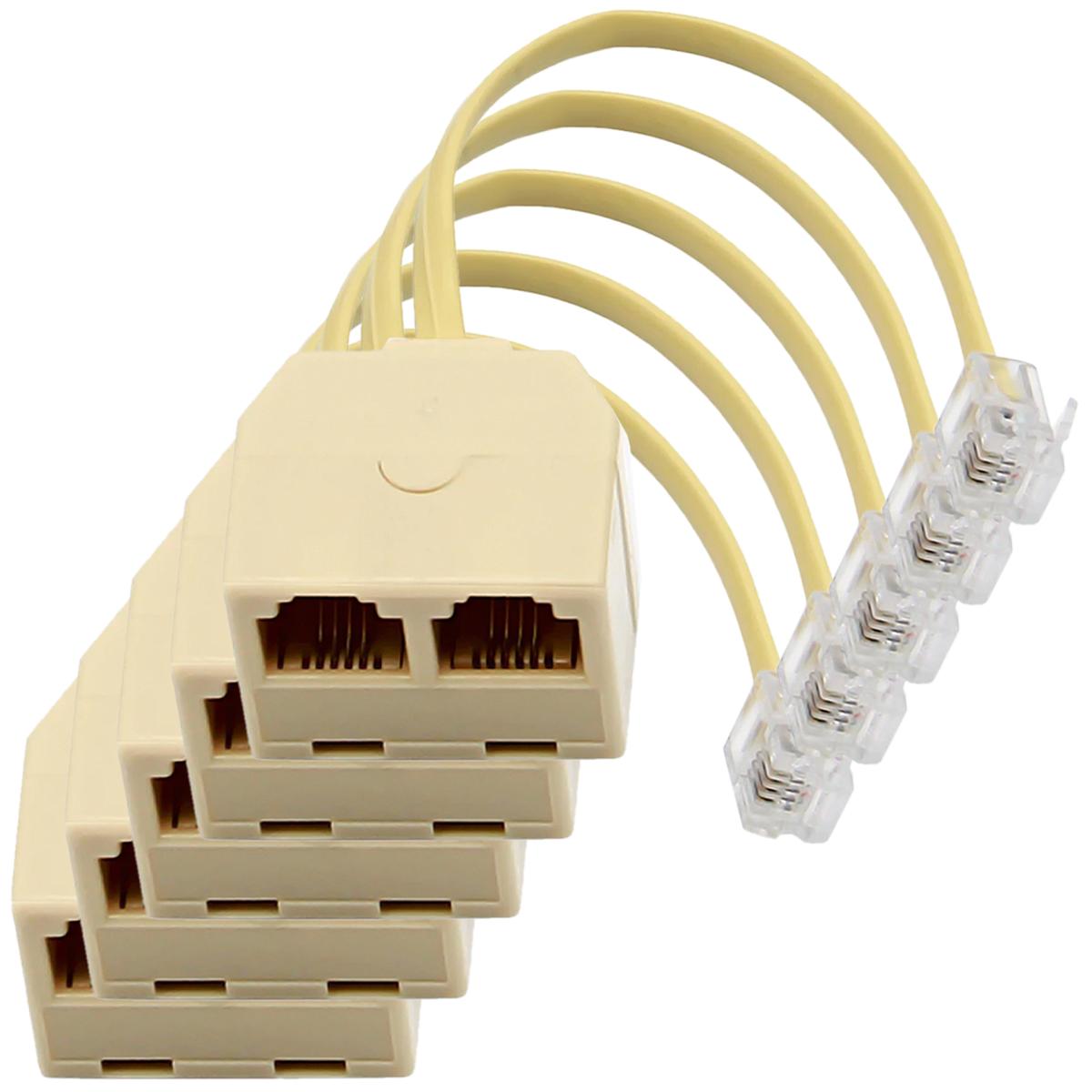 Extensión para Fax Hot Shot Mxddy-005 Beige 5 Piezas