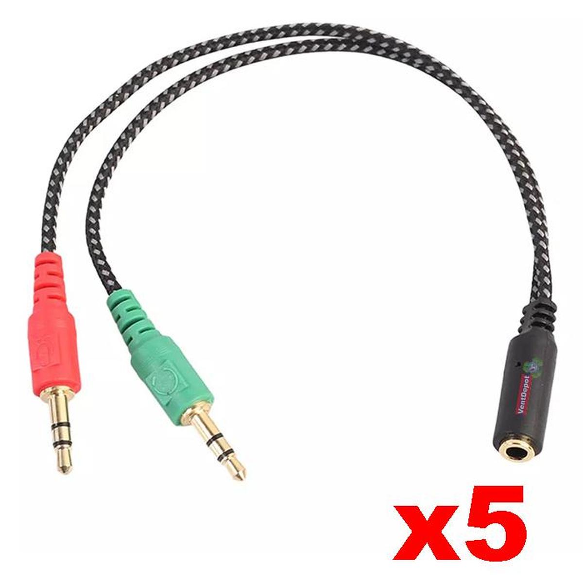Foto 3 pulgar | Adaptador de Audio Frecuencia Hot Shot 5 Piezas