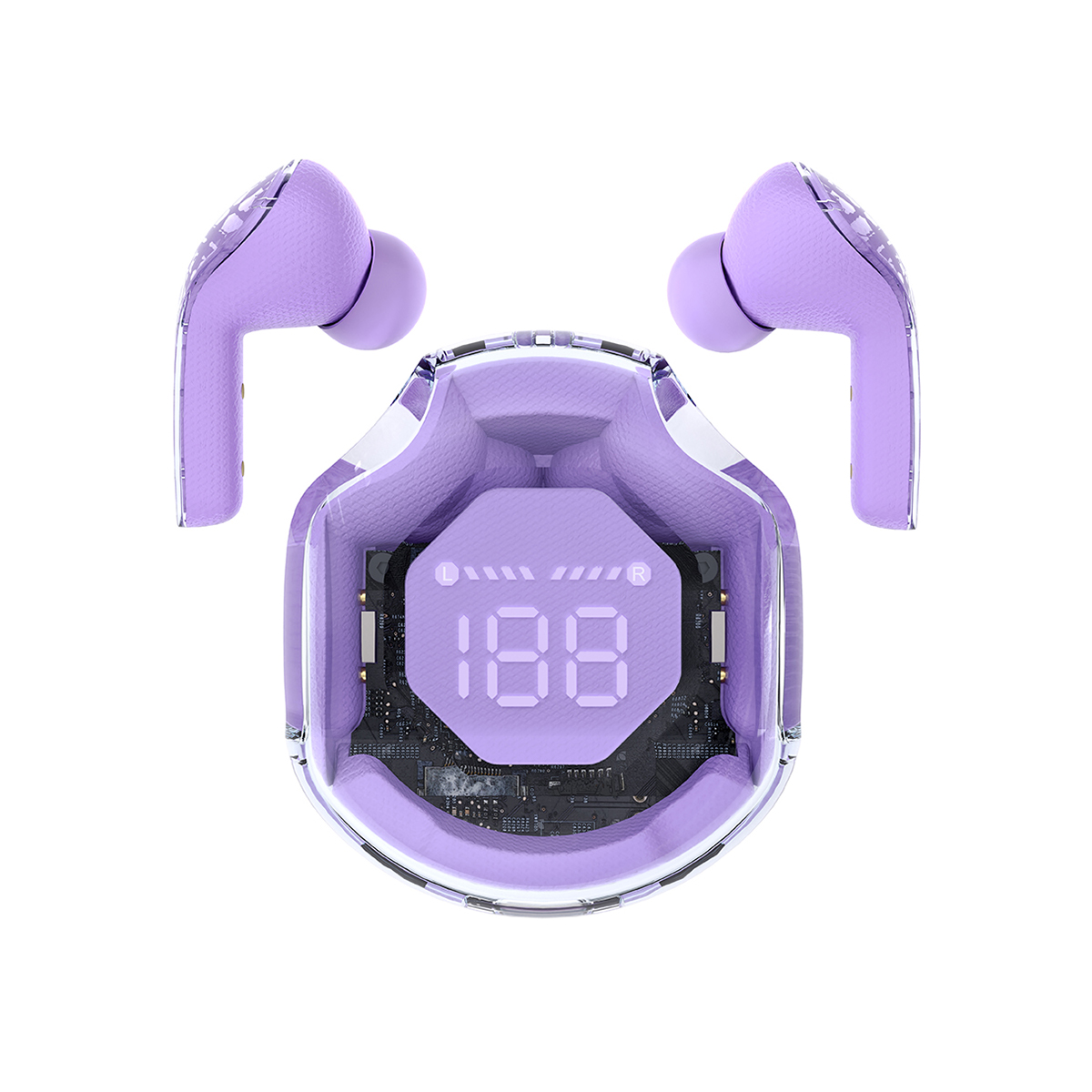 Foto 1 | Audífonos Inalámbricos Conexión Bluetooth D-Bugg Morado