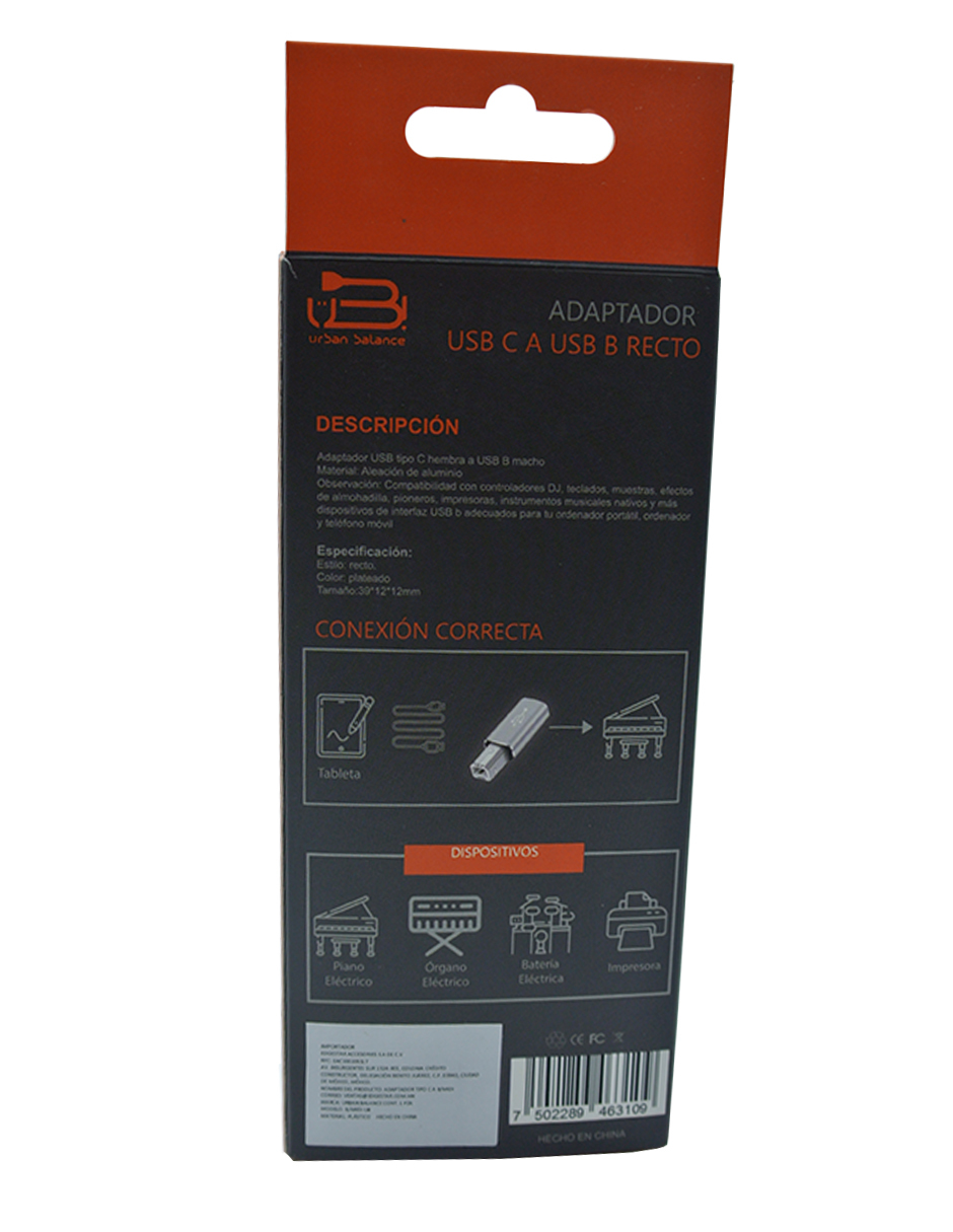 Foto 4 | Adaptador Ubs C a Usb a Recto Urban Balance