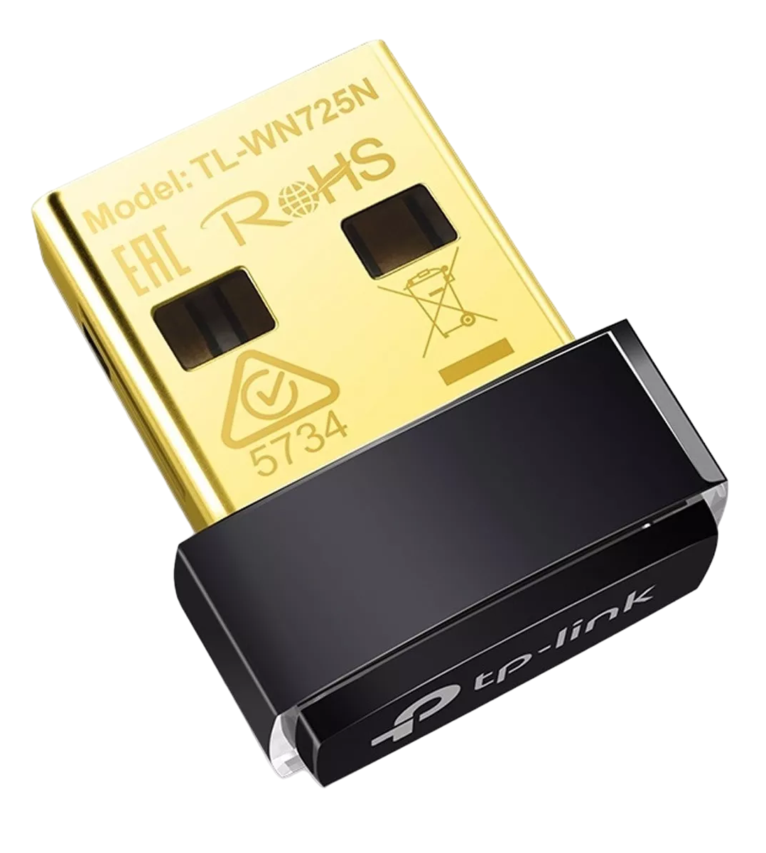 Foto 2 pulgar | Adaptador Nano de Red Inalámbrica USB Tp-link Tl-wn725n Wifi Negro