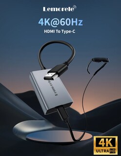 Foto 3 | Adaptador HDMI a USB-C Lemorele