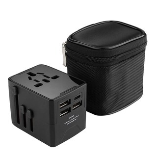 Foto 1 | Adaptador Universal De Viaje Adaptador Internacional Enchufe C/ 4 Puertos Usb (1tipo C) Adaptador De Corriente I