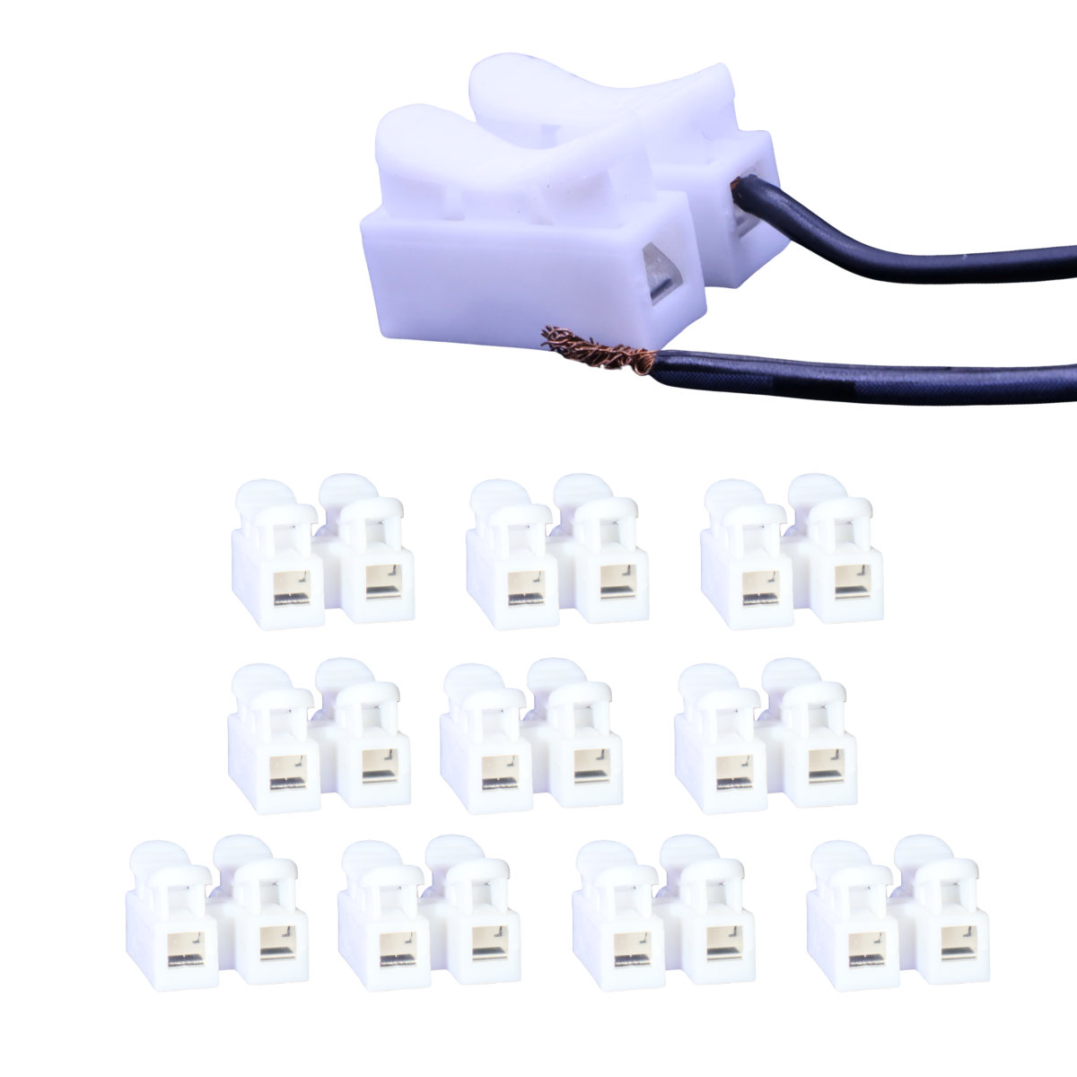 Foto 1 | 10 Conectores De 2 Vías Tipo T Impermeable Ip67, Conectores De Cable Eléctrico, Tipo Pulsador, Iluminación Y L