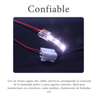 Foto 3 | 10 Conectores De 2 Vías Tipo T Impermeable Ip67, Conectores De Cable Eléctrico, Tipo Pulsador, Iluminación Y L