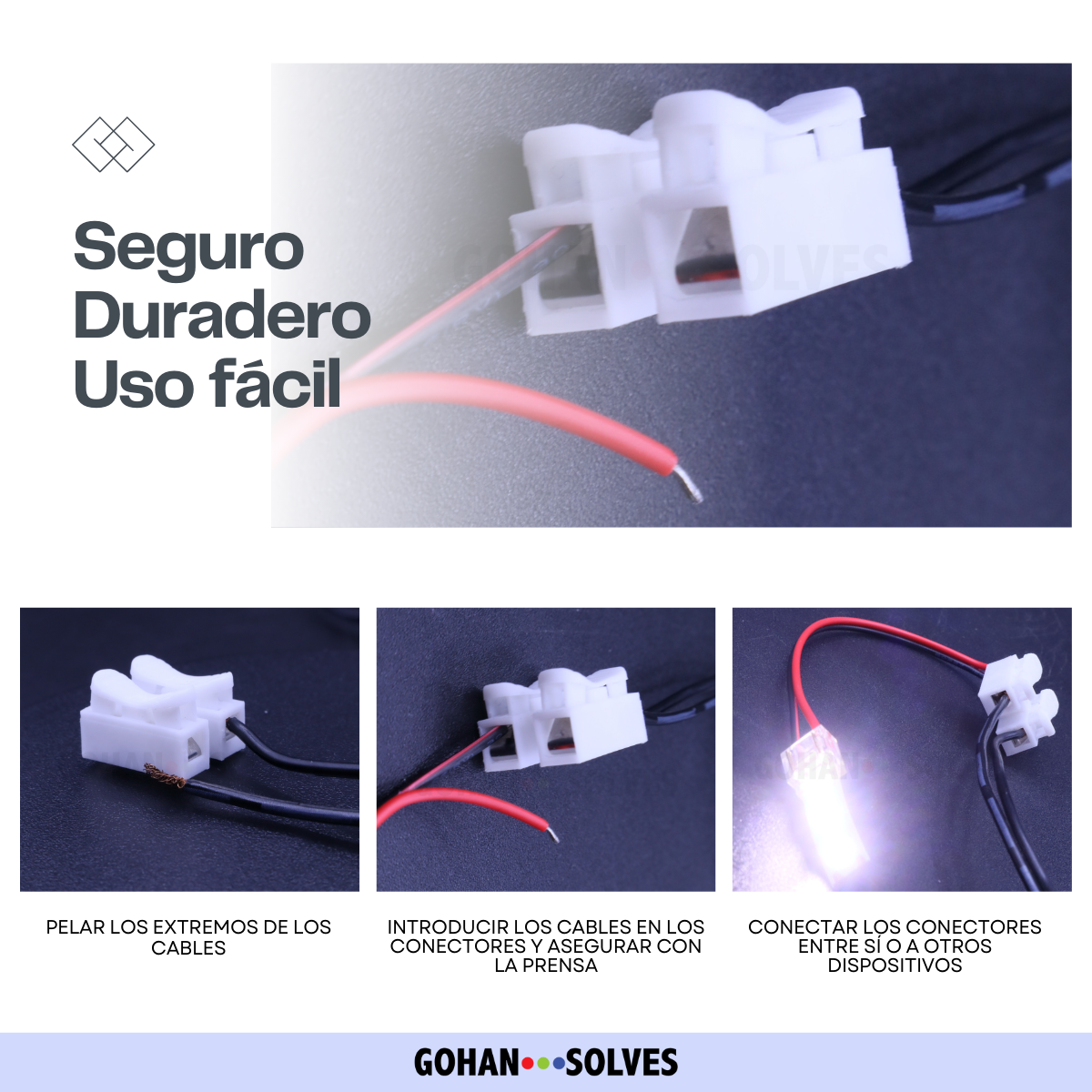 Foto 4 | 10 Conectores De 2 Vías Tipo T Impermeable Ip67, Conectores De Cable Eléctrico, Tipo Pulsador, Iluminación Y L