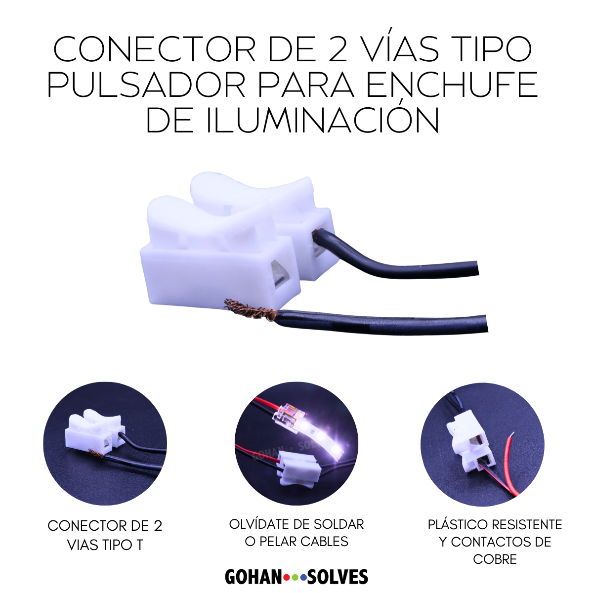 Foto 5 | 10 Conectores De 2 Vías Tipo T Impermeable Ip67, Conectores De Cable Eléctrico, Tipo Pulsador, Iluminación Y L