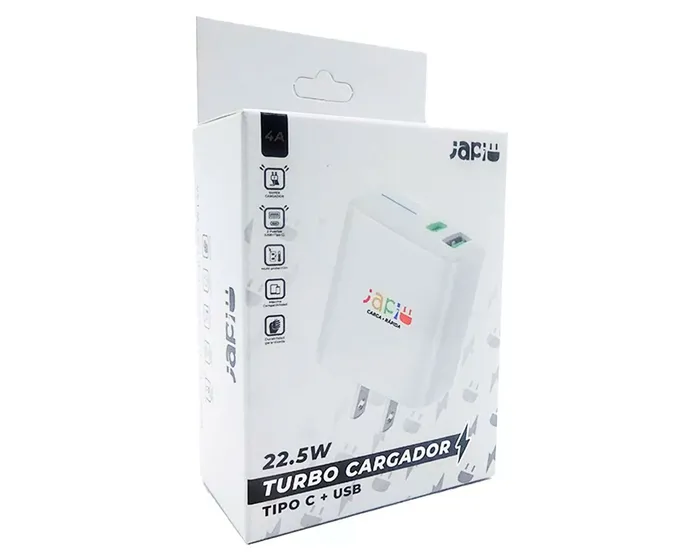 Foto 4 pulgar | Japi Adaptador Ac 2 Usb 22.5w Turbo