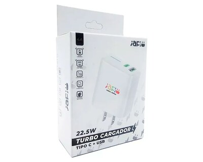 Foto 3 | Japi Adaptador Ac 2 Usb 22.5w Turbo