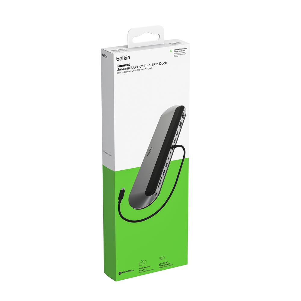 Foto 9 pulgar | Adaptador Belkin Multipuerto Usb-c Pro 11 Plateado