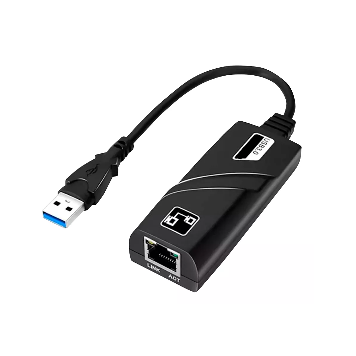 Adaptador Usb 3.0 Ethernet Lan 10/100/1000 Mbps Eo Safe Imports Esi-15852 Negro